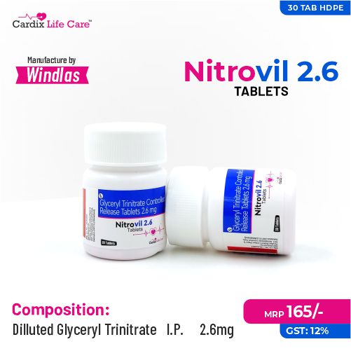 glyceryl trinitrate 2.6 mg